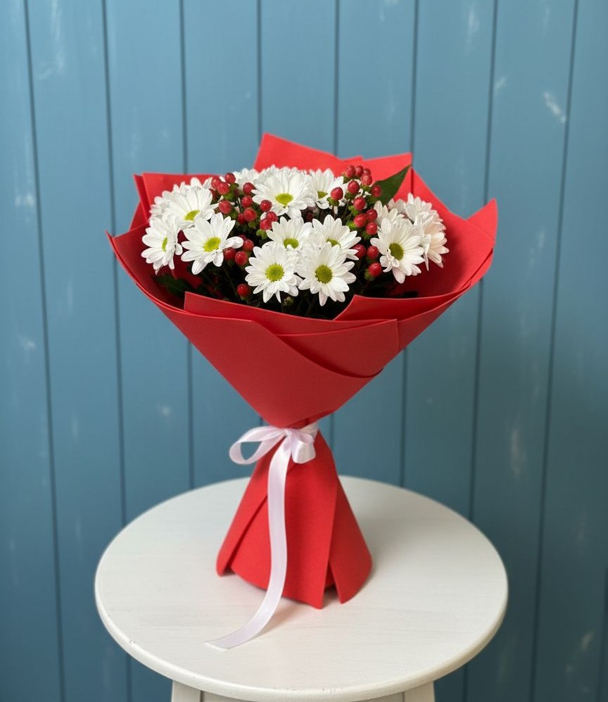 Букет цветов из: Хризантемы в Озёрный Смоленская область