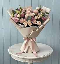 Букет цветов из:  Розы и Лизиантусы #REPLACE_PRED# Озёрный Смоленская область