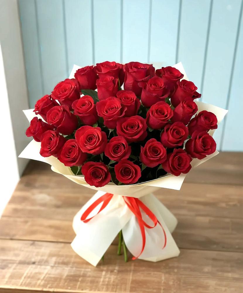 Букет 29 Красных роз в Озёрный Смоленская область