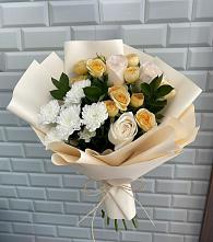 Букет цветов из:  Розы и Хризантемы в Озёрный Смоленская область