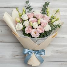 Букет цветов из:  Лизиантусы в Озёрный Смоленская область