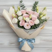 Букет цветов из:  Лизиантусы в Озёрный Смоленская область