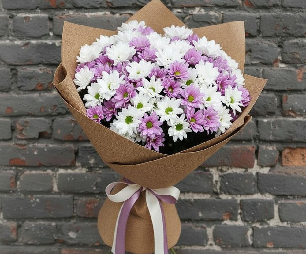 Букет цветов из: Хризантемы в Озёрный Смоленская область