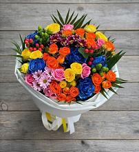 Букет цветов из:  Розы и Хризантемы в Озёрный Смоленская область