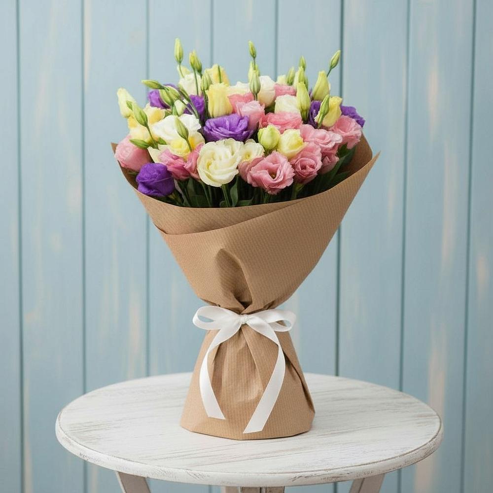 Букет цветов из: Лизиантусы в Озёрный Смоленская область