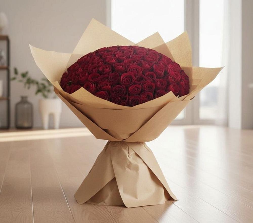 Букет 101 Красная роза в Озёрный Смоленская область