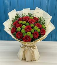 Букет цветов из:  Розы и Хризантемы #REPLACE_PRED# Озёрный Смоленская область