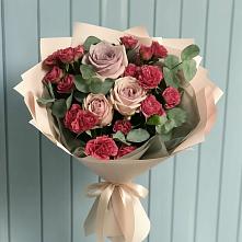 Букет цветов из:  Гвоздики и Розы #REPLACE_PRED# Озёрный Смоленская область