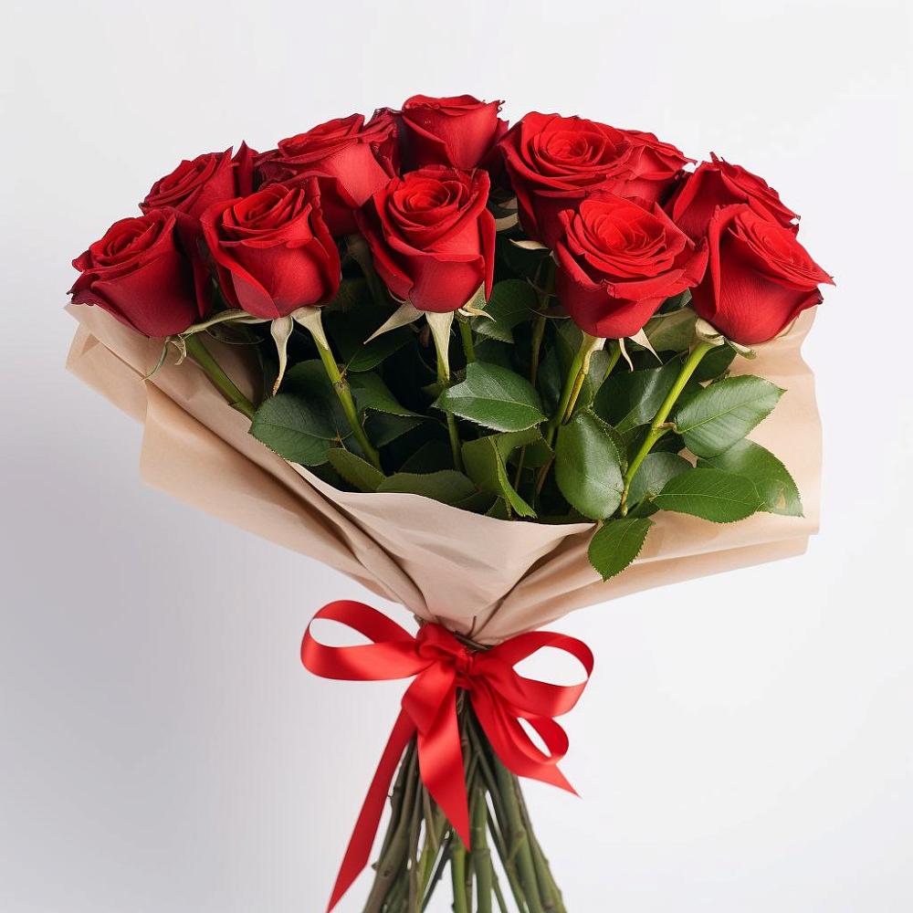 Букет 11 Красных роз Эдлесс Лав в Озёрный Смоленская область