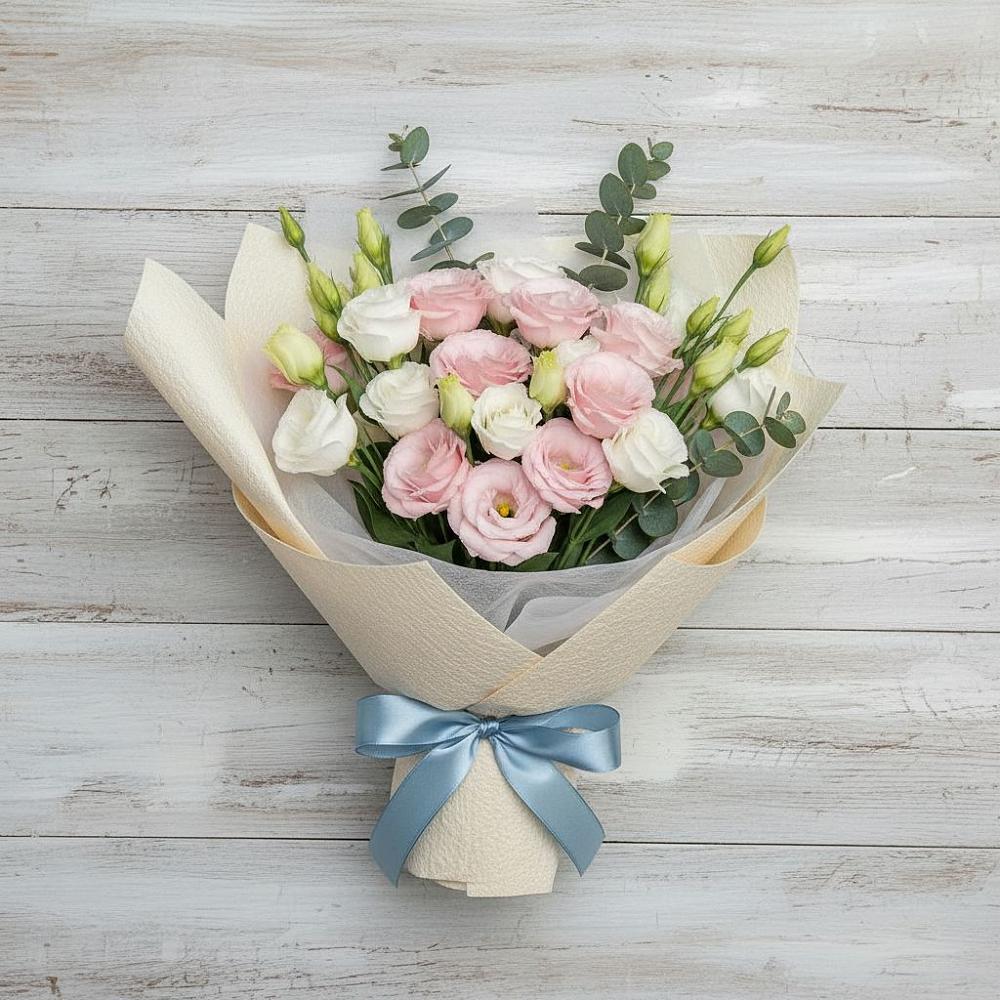 Букет цветов из: Лизиантусы в Озёрный Смоленская область